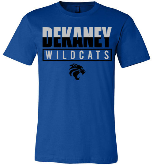 Dekaney Wildcats Premium Royal Blue T-shirt - Design 29