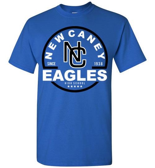 New Caney Eagles High School Royal Unisex T-shirt 04