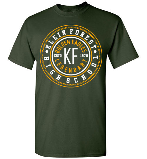 Klein Forest High School Golden Eagles Forest Green Unisex T-shirt 26