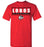 Langham Creek High School Lobos Red Unisex T-shirt 49