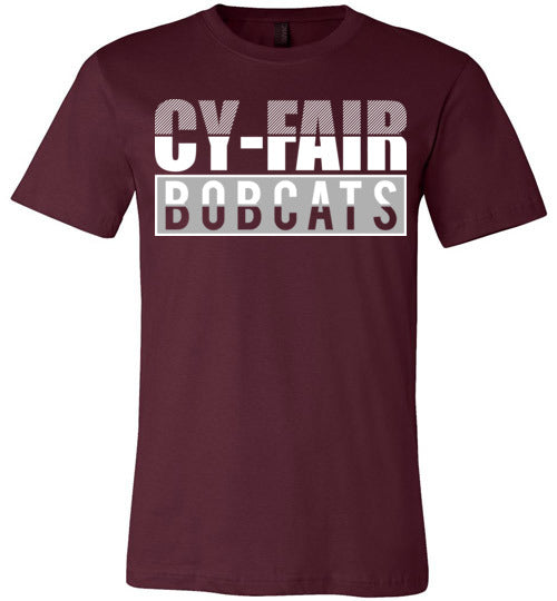 Cy-Fair Bobcats Premium Maroon T-shirt - Design 31