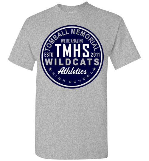 Tomball Memorial High School Wildcats Sports Grey Unisex T-shirt 28