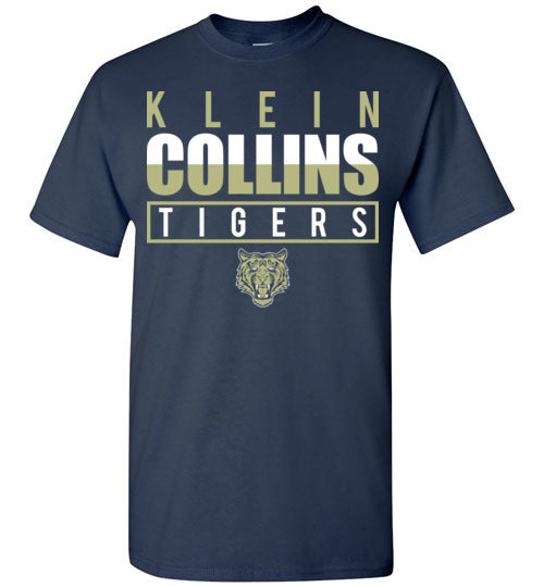 Klein Collins High School Tigers Navy Unisex T-shirt 29