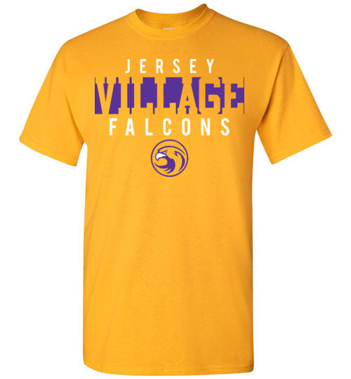 Jersey Village High School Falcons Gold Unisex T-shirt 06