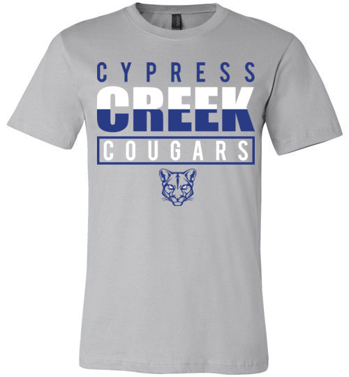 Cypress Creek Cougars Premium Silver T-shirt - Design 29