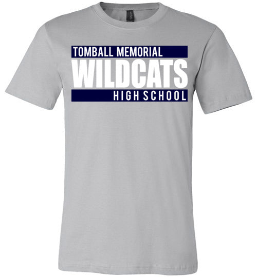 Tomball Memorial Wildcats Premium Silver T-shirt - Design 98