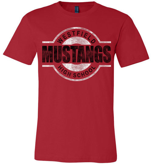 Westfield Mustangs Premium Red T-shirt - Design 11