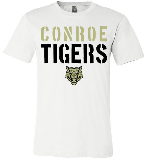 Conroe Tigers Premium White T-shirt - Design 17