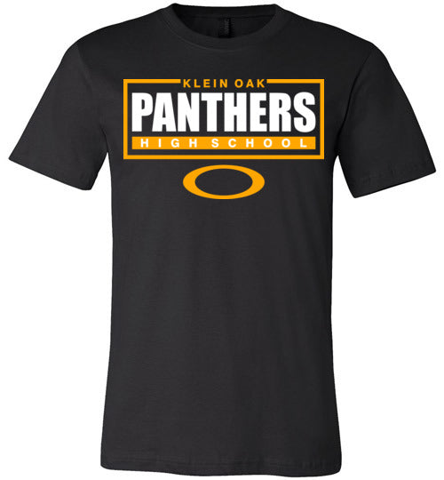 Klein Oak Panthers Premium Black T-shirt - Design 49