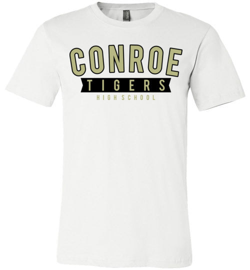 Conroe Tigers Premium White T-shirt - Design 21