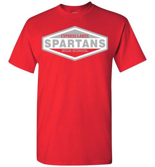 Cypress Lakes High School Spartans Red Unisex T-shirt 09