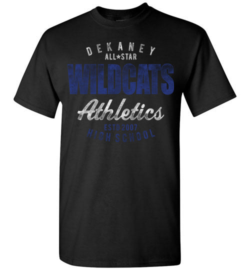 Dekaney High School Wildcats Black  Unisex T-shirt 34