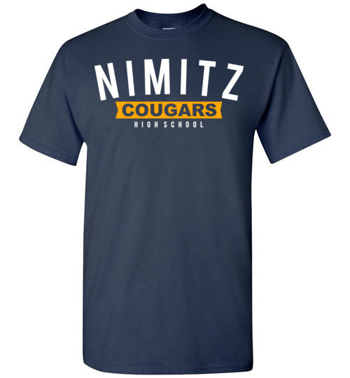 Nimitz High School Cougars Navy Unisex T-shirt 21