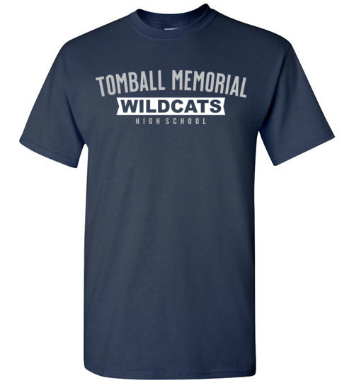 Tomball Memorial High School Wildcats Navy Unisex T-shirt 21