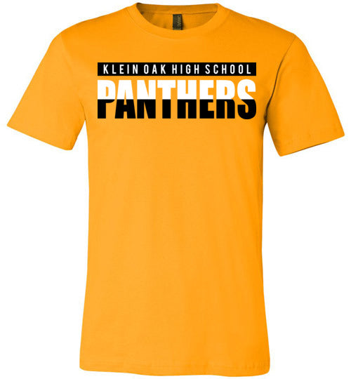 Klein Oak Panthers Premium Gold T-shirt - Design 25