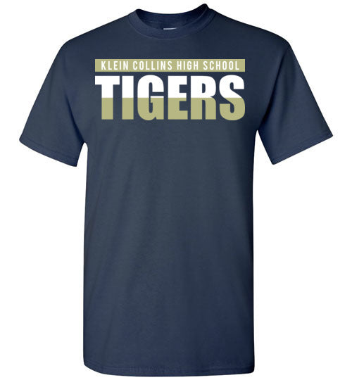 Klein Collins High School Tigers Navy Unisex T-shirt 25