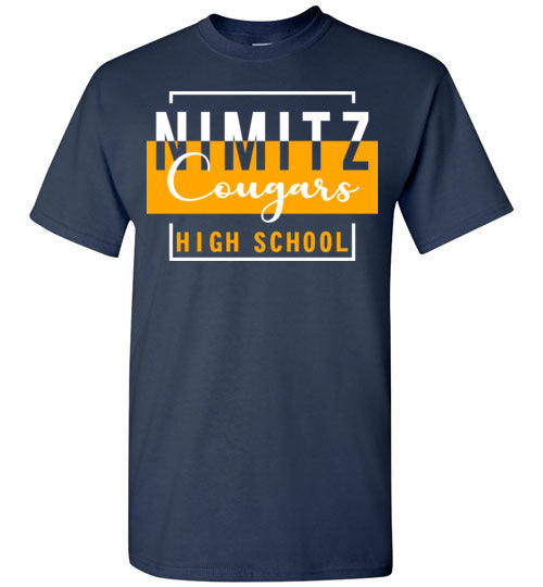 Nimitz High School Cougars Navy Unisex T-shirt 05