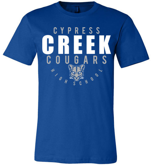 Cypress Creek Cougars Premium Royal T-shirt - Design 12