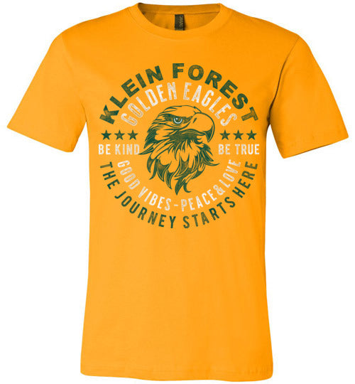 Klein Forest Golden Eagles Premium Gold T-shirt - Design 16