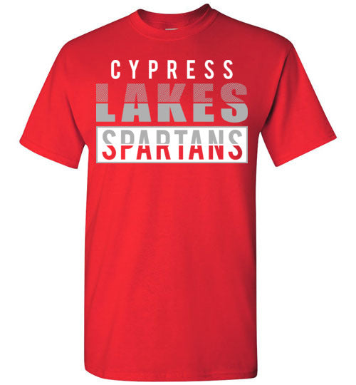 Cypress Lakes High School Spartans Red Unisex T-shirt 31