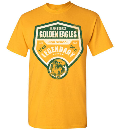 Klein Forest High School Golden Eagles Gold Unisex T-shirt 14