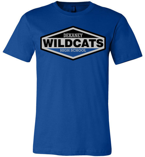 Dekaney Wildcats Premium Royal Blue T-shirt - Design 09