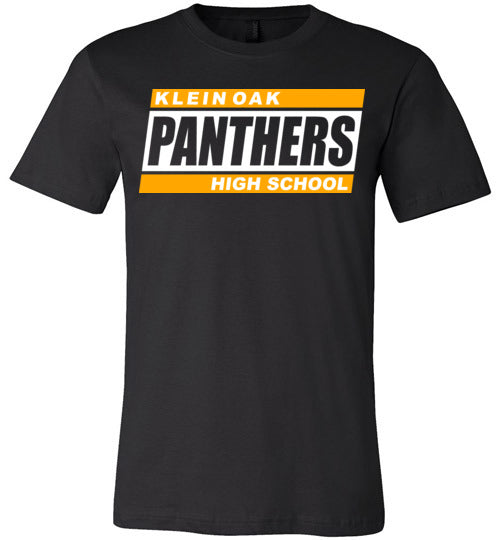 Klein Oak Panthers Premium Black T-shirt - Design 72