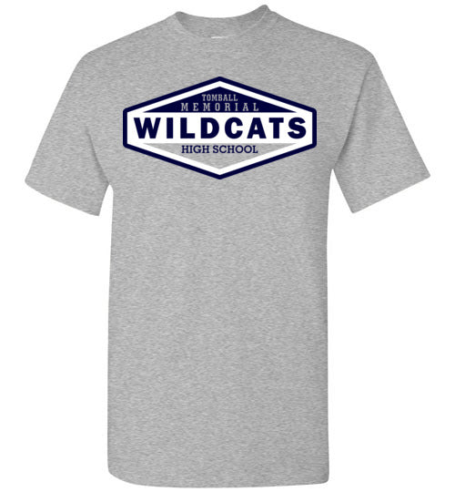 Tomball Memorial High School Wildcats Sports Grey Unisex T-shirt 09