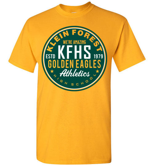Klein Forest High School Golden Eagles Gold Unisex T-shirt 28