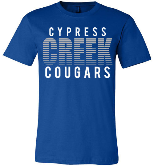 Cypress Creek Cougars Premium Royal T-shirt - Design 24