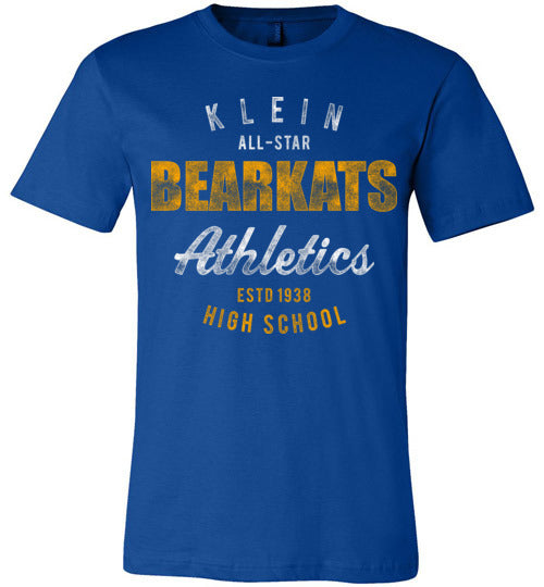 Klein Bearkats Premium Royal Blue T-shirt - Design 34