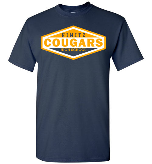 Nimitz High School Cougars Navy Unisex T-shirt 09