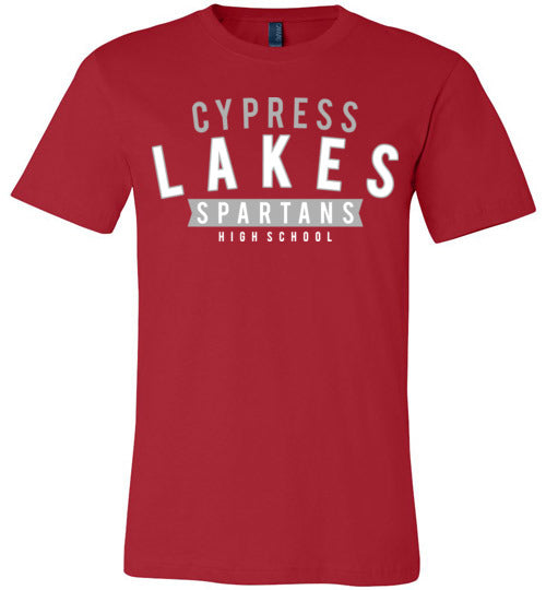 Cypress Lakes Spartans Premium Red T-shirt - Design 21