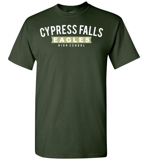 Cypress Falls High School Eagles Forest Green Unisex T-shirt 21