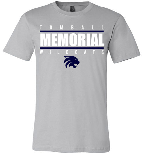 Tomball Memorial Wildcats Premium Silver T-shirt - Design 07