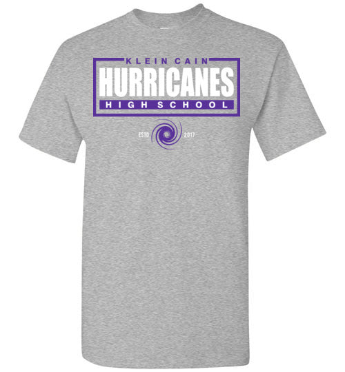Klein Cain High School Hurricanes Sports Grey Unisex T-shirt 49