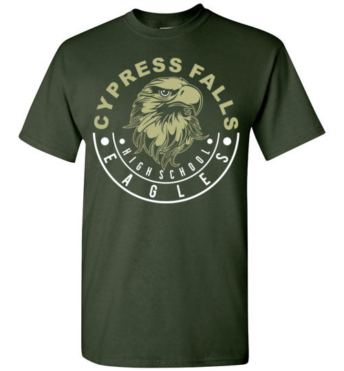 Cypress Falls High School Eagles Forest Green Unisex T-shirt 19