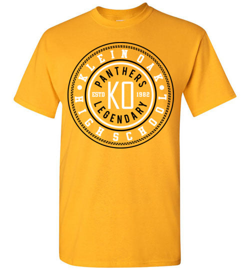 Klein Oak Panthers - Design 26 - Gold Unisex T-shirt