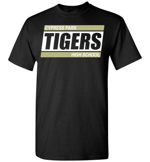 Cypress Park High School Tigers Black Unisex T-shirt 72