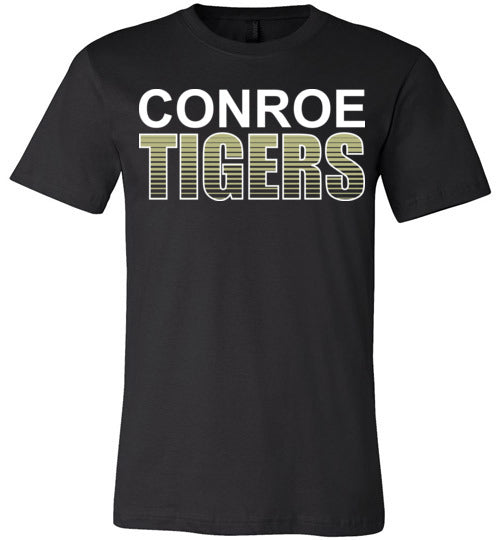 Conroe Tigers Premium Black T-shirt - Design 24