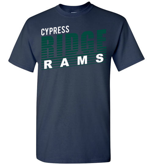 Cypress Ridge High School Rams Navy Unisex T-shirt 32