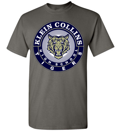 Klein Collins High School Tigers Charcoal Unisex T-shirt 02