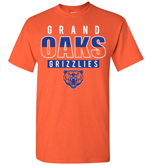 Grand Oaks High School Grizzlies Orange Unisex T-shirt 23