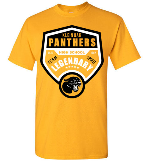 Klein Oak High School Panthers Gold Unisex T-shirt 14