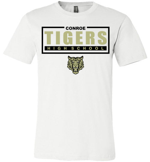 Conroe Tigers Premium White T-shirt - Design 49