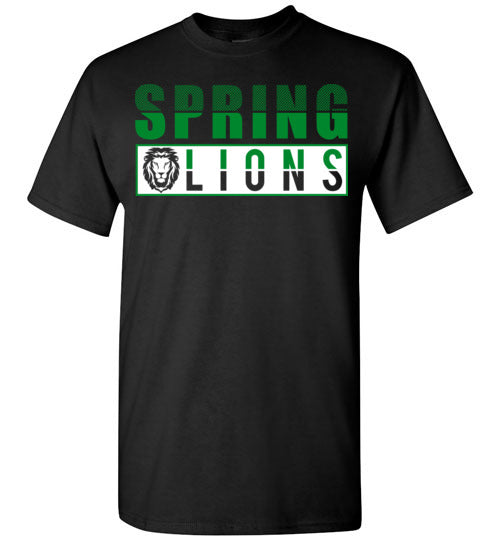 Spring High School Lions Black Unisex T-shirt 31
