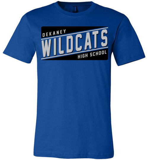 Dekaney Wildcats Premium Royal Blue T-shirt - Design 84