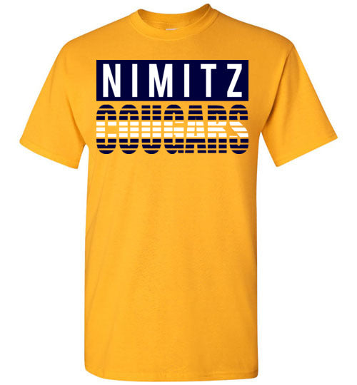 Nimitz High School Cougars Gold Unisex T-shirt 35