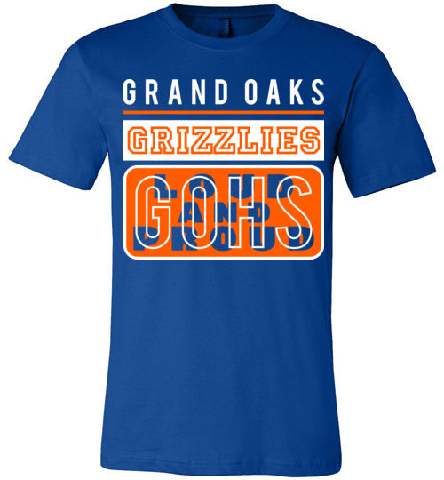 Grand Oaks Grizzlies Premium Royal T-shirt - Design 86