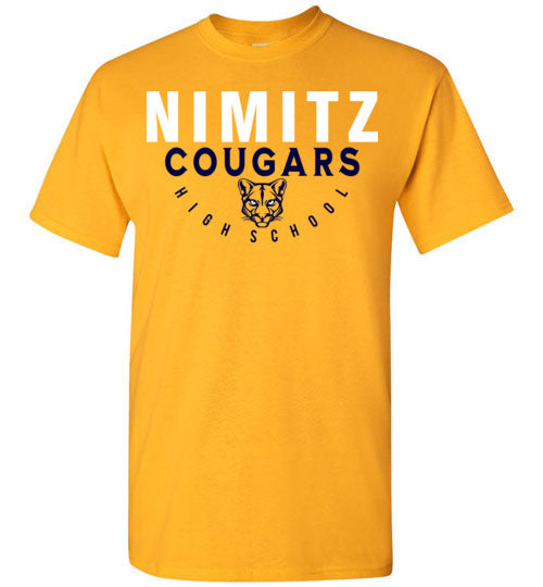 Nimitz High School Cougars Gold Unisex T-shirt 12